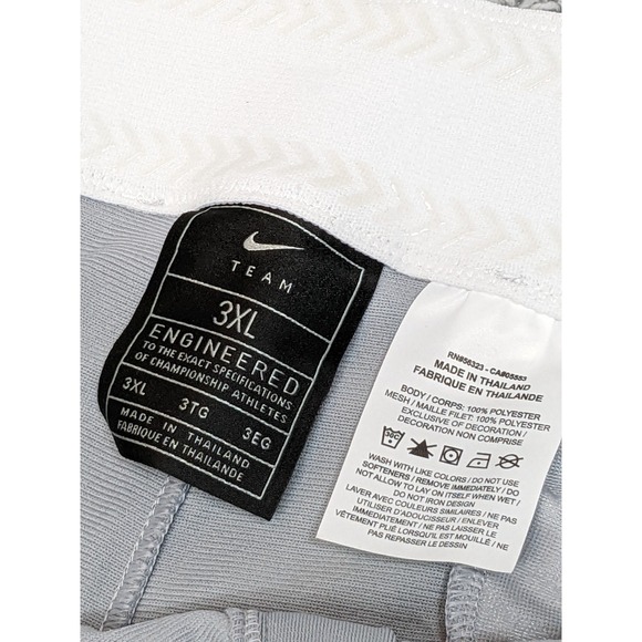 Nike Vapor Select High "Knicker" Baseball Pants Grey/Black Piping Mens Size 3XL. - Picture 6 of 15